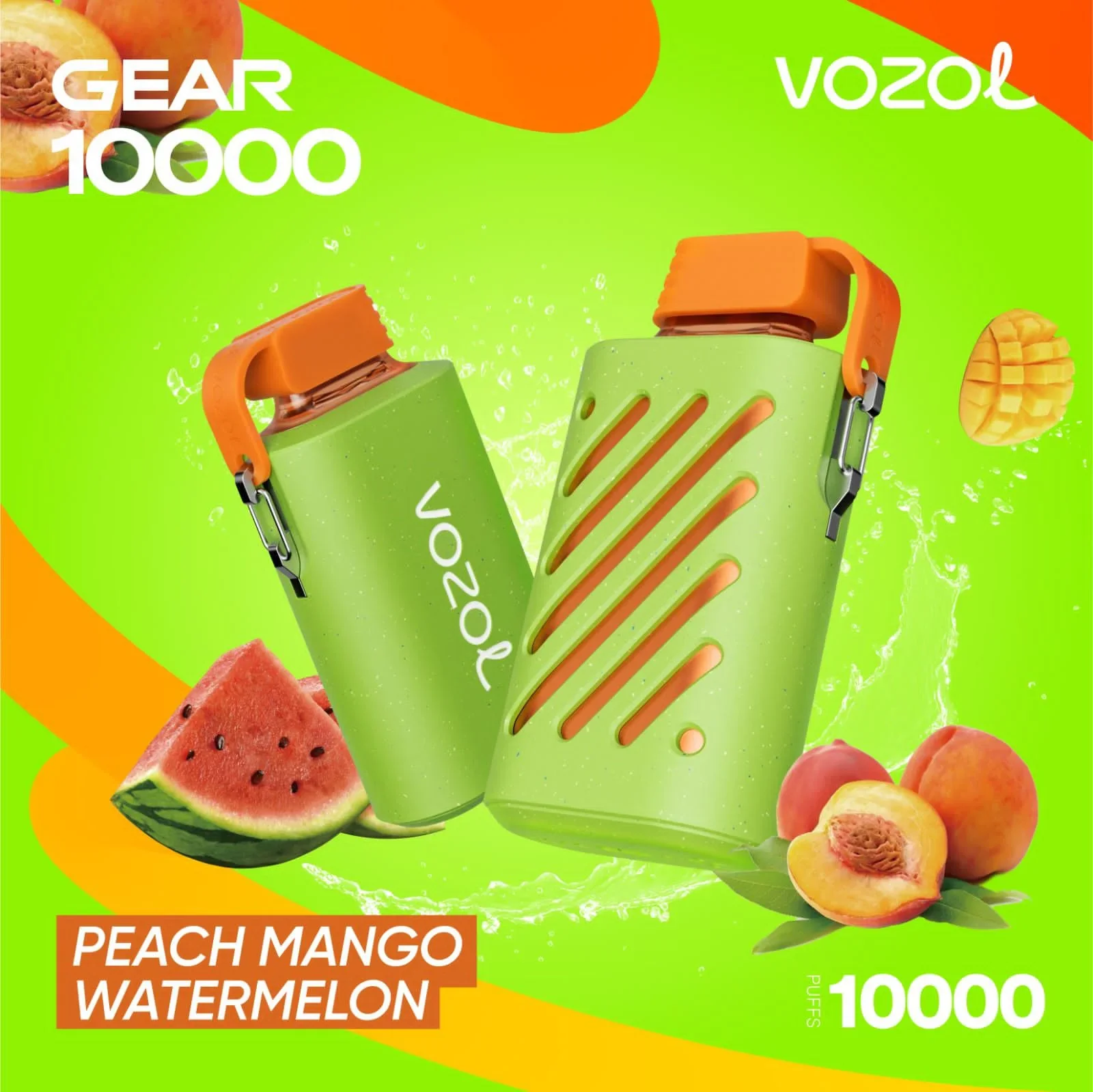 VOZOL 10K PEACH MANGO WATERMELON